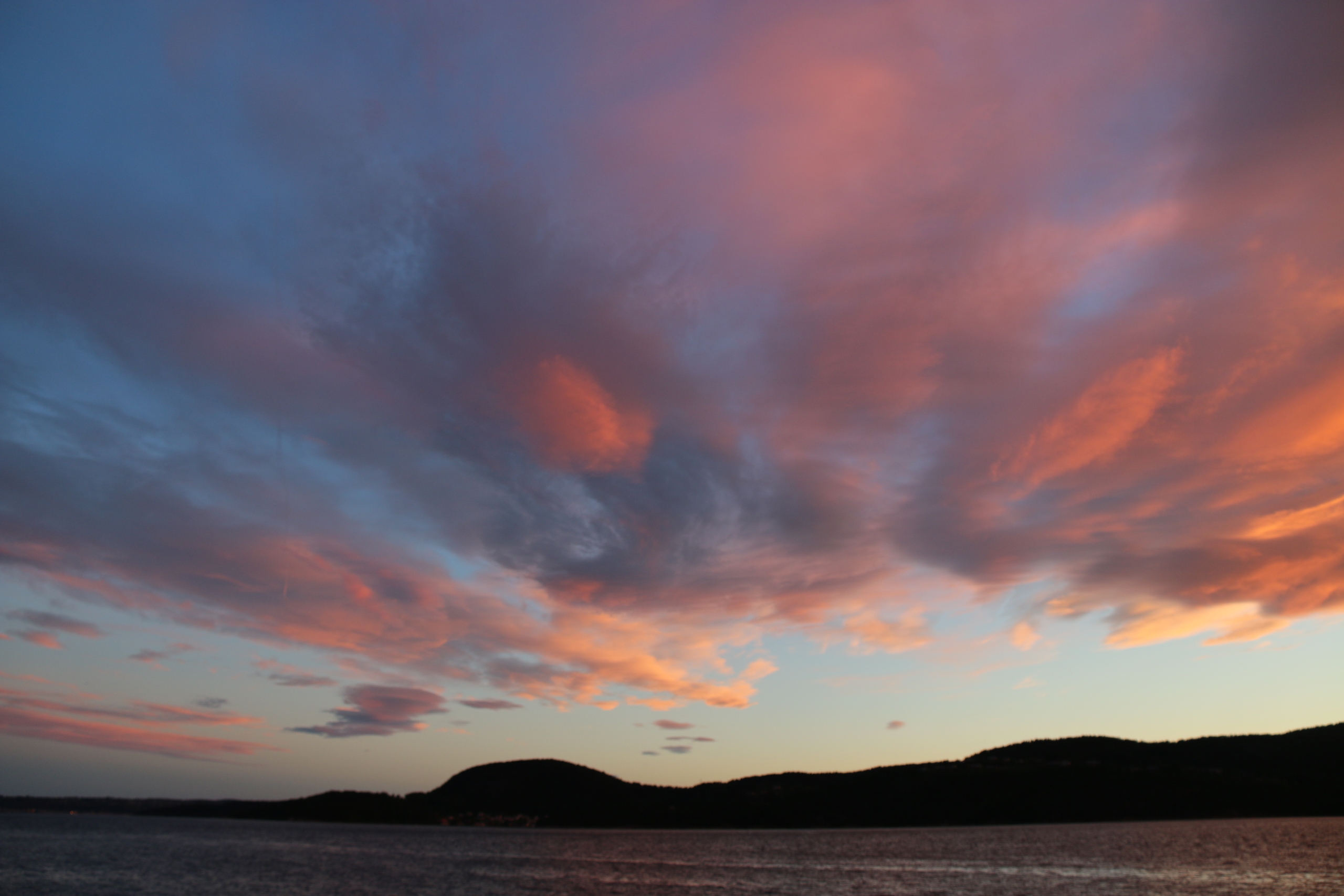 Solnedgang pent bilde Solnedgang