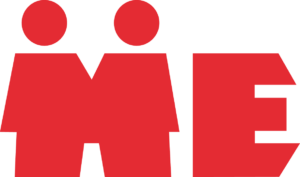 Logo stor M og E rød